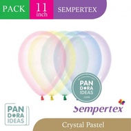 WHOLESALE 11" Sempertex Crystal Pastel Balloon / Sempertex Latex Balloon