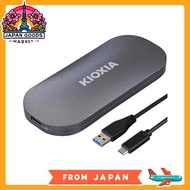 KIOXIA SSD ภายนอก [500GB, 1TB, 2TB USB3.2 Gen2/การ์ดความจำสูงสุด1,050เมกะไบต์/วินาที/[ยืนยันการใช้งานสำหรับ iPhone 15 / 15 Pro / PS4 / PS5] /ติดตั้งหน่วยความจำแฟลช3D ญี่ปุ่น/ตัวเรือนอลูมิเนียม/การป้องกันรหัสผ่าน EXCERIA PLUS/พกพาได้/