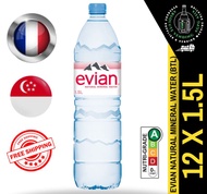[CARTON] EVIAN Mineral Water 1.5L X 12 (BOTTLE) - FREE DELIVERY WITHIN 3 WORKING DAYS!