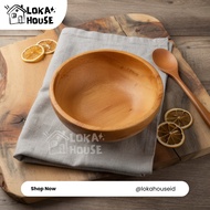 Loka House | Minimalist Wooden Bowl for Salad, Yogurt, Acaii, etc. – Wooden Bowl (12cm 14cm/ 16cm/) 