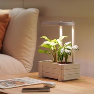 【原木盆智慧植物燈 水洗白】不含植物 原木植物燈 智能APP控制