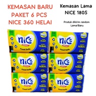 NICE TISSUE PACKAGE 360 SHEETS CONTAINS 6 PACKS Nice multi-purpose facial TISSUE 360 strands x 6 pac