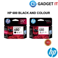 HP 680 Black / Colour Original Ink Advantage Cartridge (F6V27AA / F6V26AA) (2135,2676)