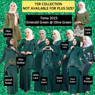 👘TEMA WARNA KURUNG MURAH 2023 EMERALD GREEN OLIVE GREEN👘BAJU RAYA SEDONDON BRIDESMAID TUNANG NIKAH I