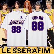LE SSERAFIM Korean Lakers Jersey Customized Inspired Unisex Tops