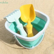 NICKOLAS 1 Set Beach Sand Play Toys, Bucket Plastic Beach Bucket Toys, Sand Bucket Pit Tool Shovel P