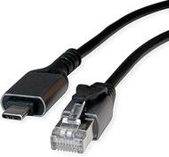 VALUE USB 3.2 Gen 2 Type C to Gigabit Ethernet Converter Cable Black 3m