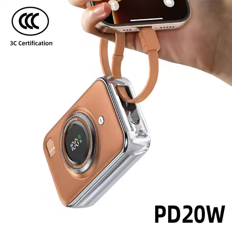 CCC Chia Certification Power Bank Mini 10000mAh 66W Fast Charge Powerbank Portable Charger for iPhon