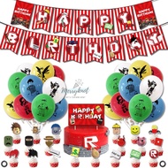 [SG Seller] Roblox game theme Birthday party decoration Banner set kids children balloon Banner