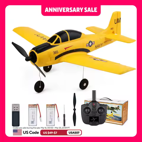 WLtoys A210 4CH RC Plane, 2.4GHZ T28 Trojan RC Airplane, 4 Channel Remote Control plane with 6 Axis 