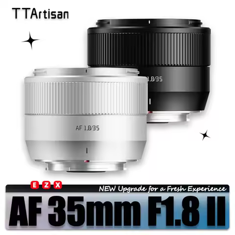 TTArtisan AF 35mm F1.8 II APS-C Frame Large Aperture Lens for Camera Portrait Photography with Fuji 