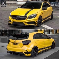 Suitable for Mercedes-Benz A-Class W176 A250 A45 Modified Carbon Fiber Front Lip Front Shovel Side S