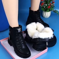 KY/16 British Style Dr. Martens Boots Children2023Autumn and Winter Booties Fleece-Lined with Hidden Heels Women's Shoes