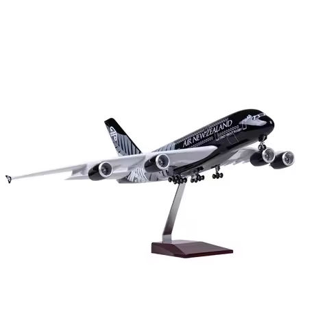 2025 New 1:160 Scale Diecast Model New Zealand Airlines Airbus A380 Resin Airbus Airplane With Light