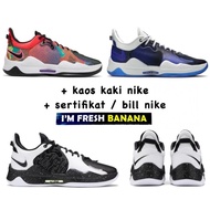 Sepatu Basket Nike Paul George PG 5 PG5 Playstation Multicolor Oreo