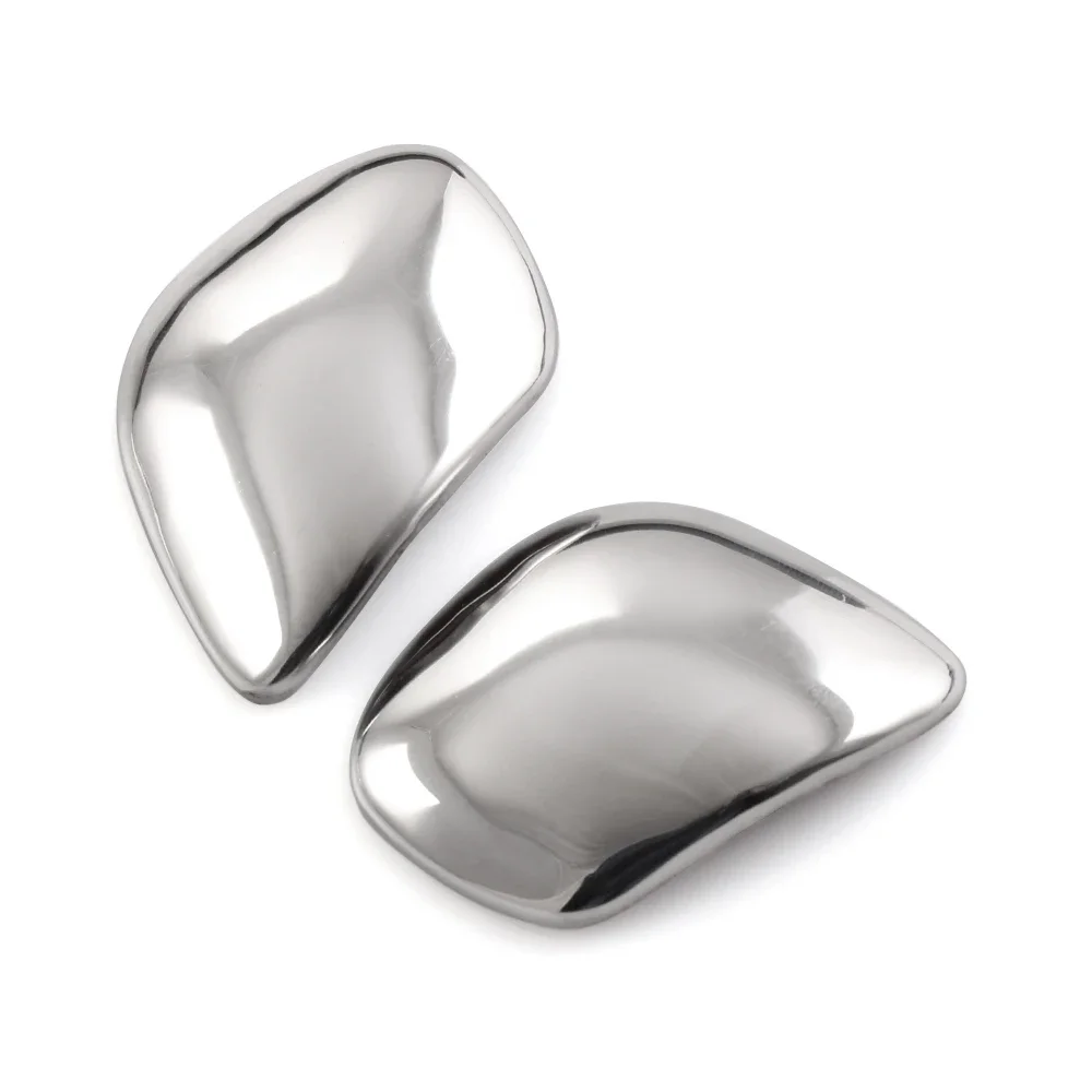 1PCS Stainless Steel Shift Handle Gear Side Cover R Logo For VW Volkswagen Golf 6 7 R GTI Passat B7