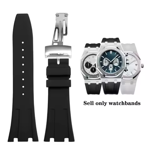 Watch Band For Audemars Piguet AP Royal Oak Offshore AP15710 15703 15400 26470 Silicone Rubber Man W