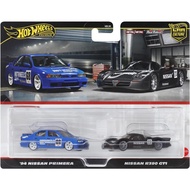 Hot Wheels Premium Car Culture 2-pack Nissan Race Cars '94 Nissan Primera & Nissan R390 GT1