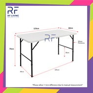 RF Living 4FT / 6FT Foldable table Folding table Banquet Table Event Catering Hall Folding Table Mej
