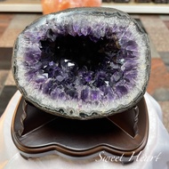 Sweet Heart Tian Xin Kai Luck Selection Natural Uruguay 5A Treasure Bag Round Cave Shape Amethyst 2.