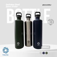 FJBOTTLE - 2000ml Stainless Steel Sport Water Thermos Bottle Jumbo