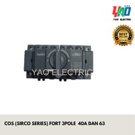COS (SIRCO SERIES) FORT 3POLE 40A AND 63A, FCOS-63/3, FCOS-40/3