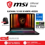 MSI Katana 15 HX B14WFK-452SG / Intel Core i7 processor 14650HX / NVIDIA GeForce RTX 5060 Graphics