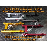 KING DRAG SWING ARM +1 INCI Wave125/ 125S/ 125X/ W100/ Future/ Lagenda 115