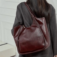 Foreign Trade New Style First Layer CowhideMessengerBagVegetableTannedLeatheFemaleBag Large Capacity