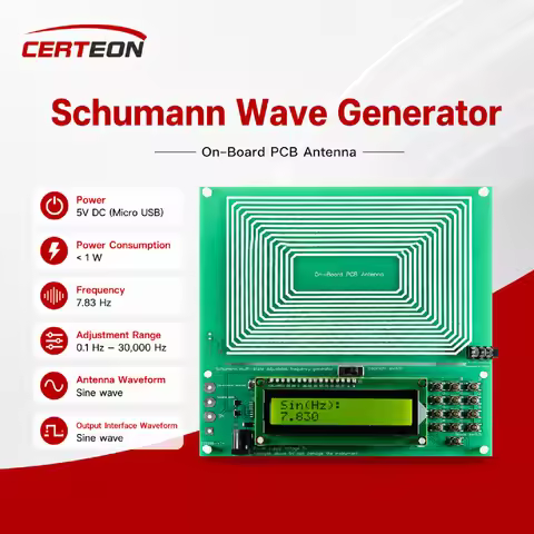 S-W30K Schumann Wave Generator 5V DC Signal Function Generator 0.01Hz-30kHz Adjustable Frequency Med