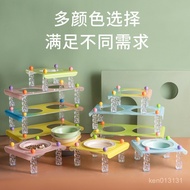 Series Bichon Acrylic Cat Bowl Home Drinking Food Dog Teddy Feeding Pet Macaron ZI8T