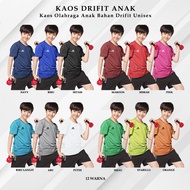 Cool DRIFIT Children's Sports T-Shirts Aged 7-13 Years