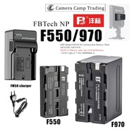 FBTech NP-F550/F970 6600mAh Lithium Battery ((only use for LED LIght or For Monitor ))