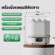doudou เครื่องนึ่งฆ่าเชื้อขวดนม 2 in 1 ไอน้ำร้อน + พาสเจอร์ไรส์ กดปุ่มเดียวพร้อมอบแห้ง วัสดุ PP ปลอด
