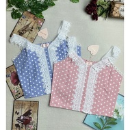 Angel Berry 9974 Premium Quality Polka Dot Singlet Top(DROOM)