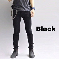 ND Collection กางเกงยีนส์ชาย ขาเดฟ ผ้ายืดเนื้อดี สียีนส์/สีดำ/สีมิดไนด์ เป้ากระดุมSIZE28-38