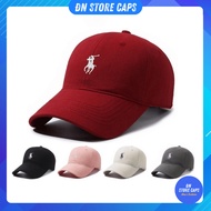 POLO horse embroidered baseball cap for men and women, hard form, baseball cap, standard baseball ca