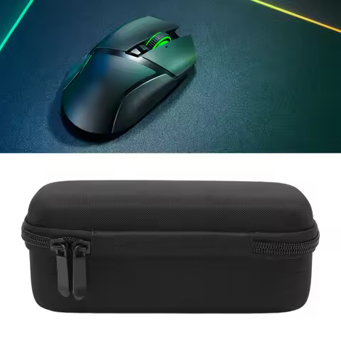 Wireless Mouse Case Waterproof Shock Resistant Black Wireless Gaming Mouse EVA Travel Case for Razer