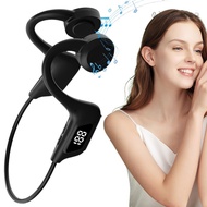 Bone Conduction Headphones Bluetooth-Compatible 5.1 Open Ear Headphones HiFi Stereo Headset for Runn