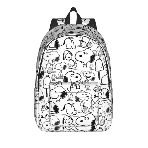 Snoopys Smile Giggle Laugh Pattern Backpack for Men Women Fashion High School Business Daypack Lapto