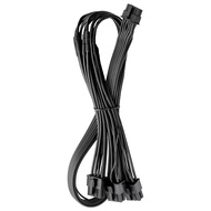 Basics C-Series 12VHPWR StealthSense PCI-e Cable for Corsair (Black, 16-pin to Triple 8-pin, 60cm)