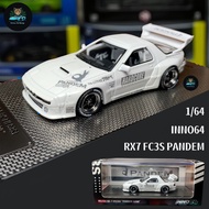INNO64 1/64 Diecast Mazda RX-7 FC3S PANDEM Rocky Bunny Car Model Widebody Kit JDM Toy