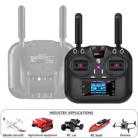 Hotrc Hot rc HT-10A HT10A 2.4Ghz 10CH Remote Controller F-10A F10A Receiver For RC Aircraft Vehicle 