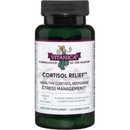 Vitanica Cortisol Relief, Dr. Formulated , Stress, Cortisol Manager Supplement, Vegan, 60 Capsules (