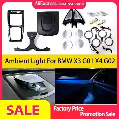 Ambient Light Speaker Cover for BMW X3 G01 X4 G02 G08, G01 G02 Illuminate Ambient Light Speaker Gril