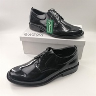 (9111-Tie Rope) V.minnte Men's Leather Shoes Lace-Up Style Black Size 47-50 Model 9111 Extra Large A