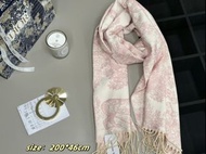 💜DIOR Scarf 羊絨動物印花圍巾披肩