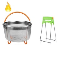 Stainless Steel Steamer Basket Set,Instant-Pot Accessories for Ninja Foodi Pressure Cooker &amp; Multi Cooker,6Qt