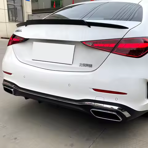 For Mercedes Benz C Class W206 C200 C260 C300 C43 C63 AMG 2022 2023 Rear Spoiler Wing Tail Tuning To