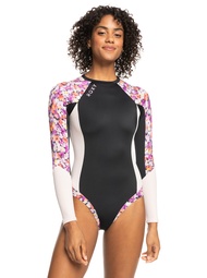 ROXY ชุดว่ายน้ำวันพีชแขนยาวสำหรับผู้หญิง Roxy Active Long Sleeve One-Piece Swimsuit 233 ERJWR03685-X